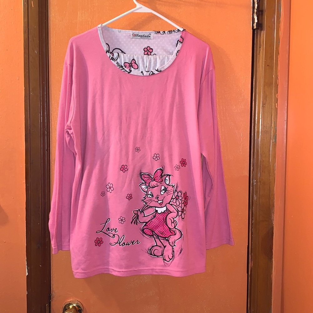 Lambada collection 2 piece PJ’s Lounge wear “Love Flower” Size XL